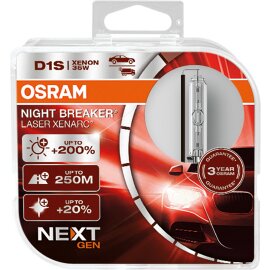 Osram D1S 12V+24V 35W PK32d-2 XENARC COOL BLUE INTENSE NextGen. 6200K +150%  2st.