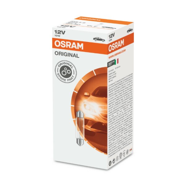 10W 12V SV8,5 43mm Soffitte Lang 1 St. OSRAM