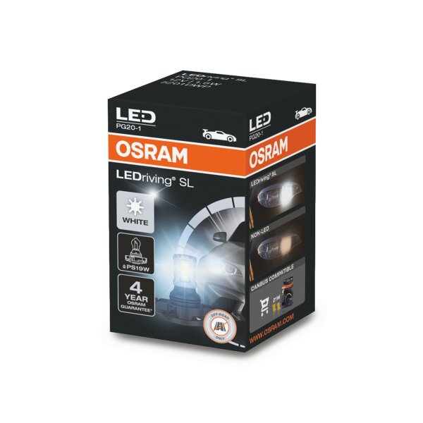 LED PS19W 12V 1,8W PG20-1 Retrofit LED Cool White 6000K NO ECE 1 St. OSRAM