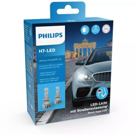 H7-LED Ultinon Pro6000 Scheinwerferlampe 5800K mit Straßenzulassung 2St. Philips