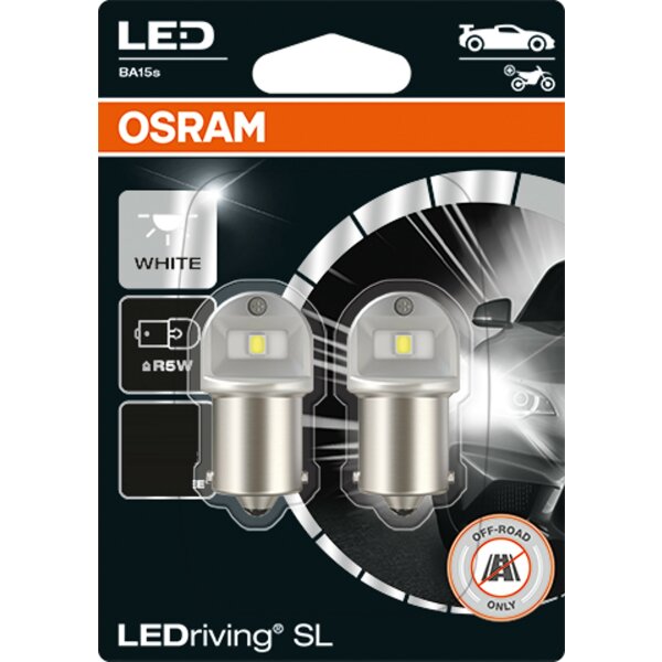 LEDriving® SL ~R5W BA15s 0.5W 12V 6000K 50 lm White 2 St. OSRAM