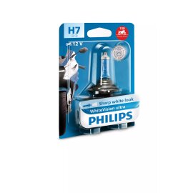 H7 12V 55W PX26d WhiteVision Ultra Moto 1st. Blister Philips