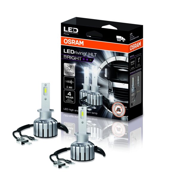 LEDriving HLT BRIGHT H1 24V 12W P14.5s 6000K White NO ECE 2St. OSRAM