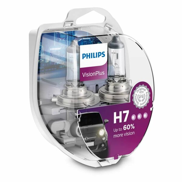 PHILIPS 12972VPS2 - H7 12V 55W PX26d Vision Plus +60% 2 Stk.