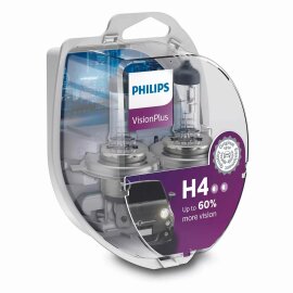 PHILIPS 12342VPS2-+60% - H4 12V 60/55W P43t Vision Plus...