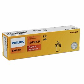 PHILIPS 12638CP - BAX BX8.5d 1.12W 12V White 1 Stk.