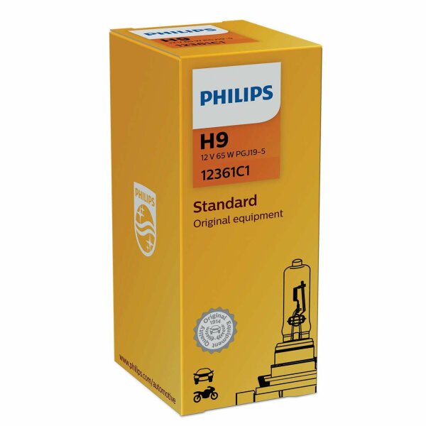 PHILIPS 12361C1 - H9 12V 65W PGJ19-5 Vision Original equipment 1 Stk.