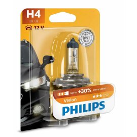 PHILIPS 12342PRB1 - H4 12V 60/55W P43t Vision +30% 1 Stk....