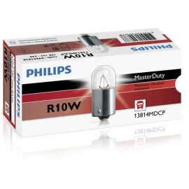 PHILIPS 13814MDCP - R10W MasterDuty 24V 10W BA15s 1St