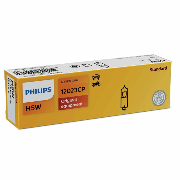 PHILIPS 12023CP - H5W 12V 5W BA9s 1Stk.