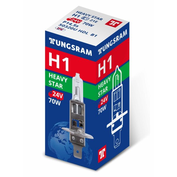 Tungsram 93105106 - H1 24V 70W P14.5s Heavy Star  1 Stk.