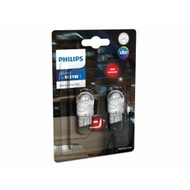 PHILIPS 11065RU31B2 - LED W21W R 12V 1.73W W3x16d Ultinon Pro 3100 2Stk.