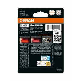 OSRAM 7515DRP-2BL - W21/5W LEDriving SL Red 12V Blister 2...