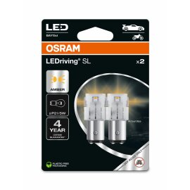 OSRAM 7528DYP-2BL - P21/5W LEDriving SL Amber 12V Blister 2 Stk.