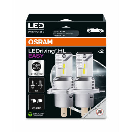 OSRAM 64193DWESY-2HB - LEDriving® HL EASY H4/H19 12V 18.7W/19W P43t/PU43t-3 6500K White 2Stk.